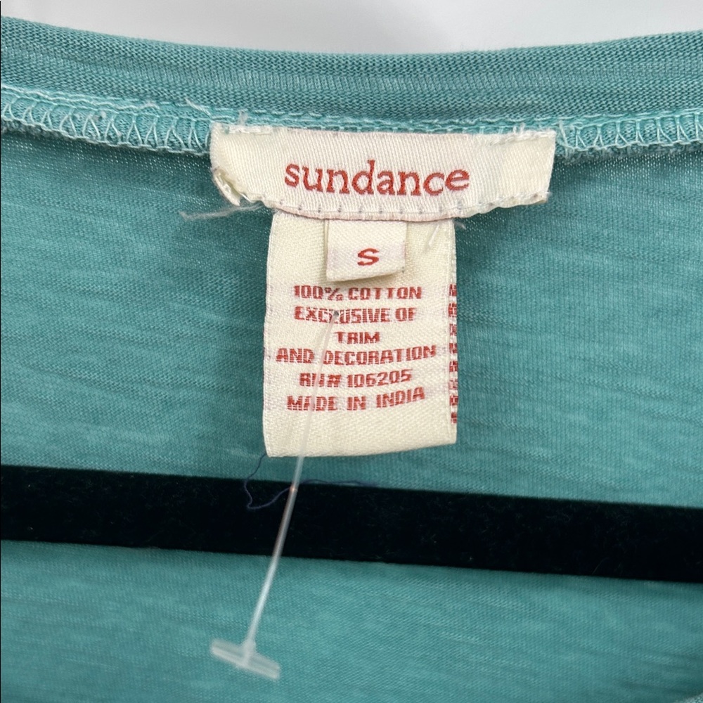 Sundance Teal Embroidered Blouse - Picture 2 of 3